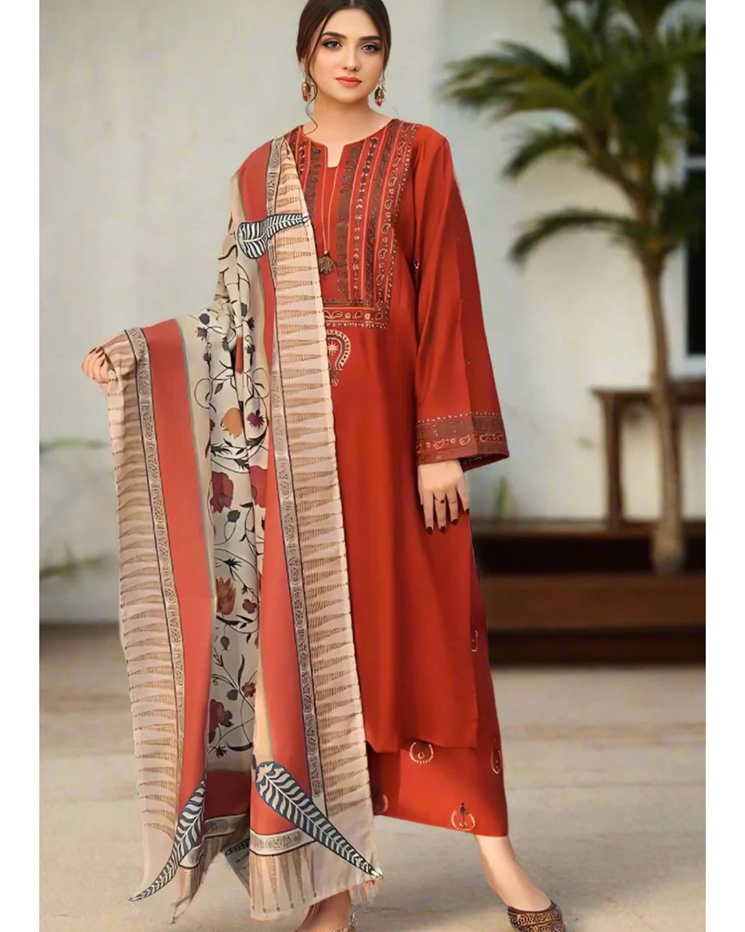 Ayat Embroidered 3pcs