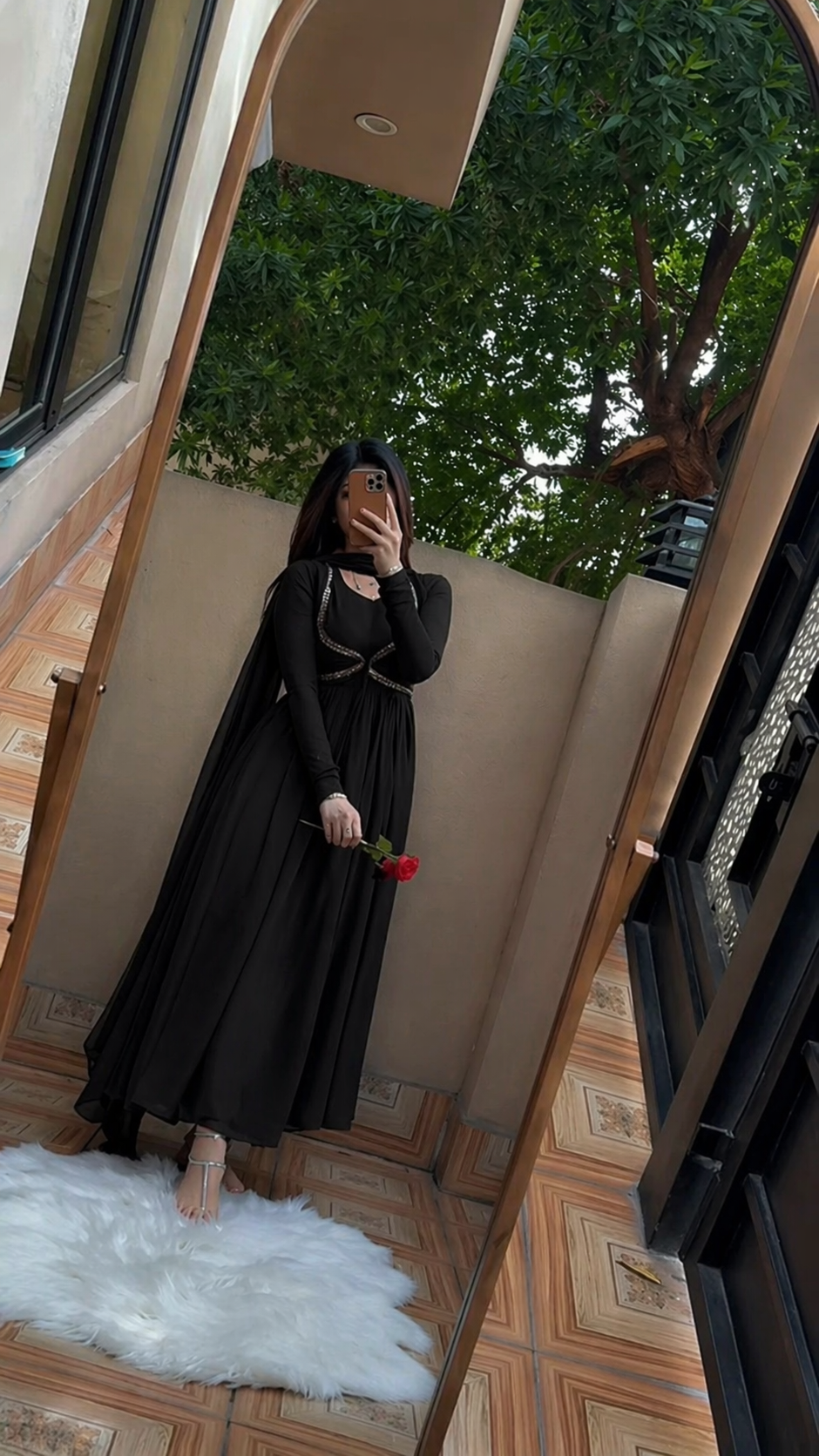 chiffon koti style maxi 3p
