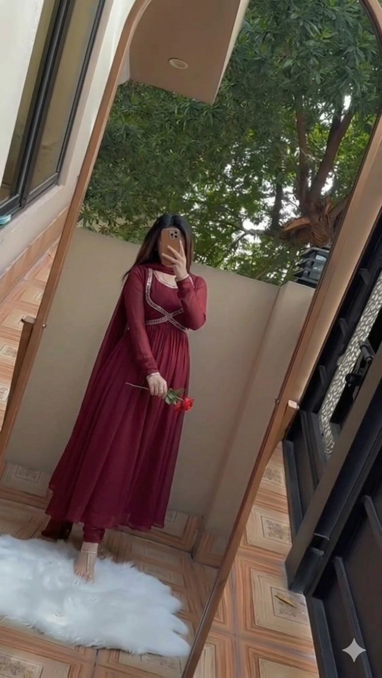 chiffon koti style maxi 3p