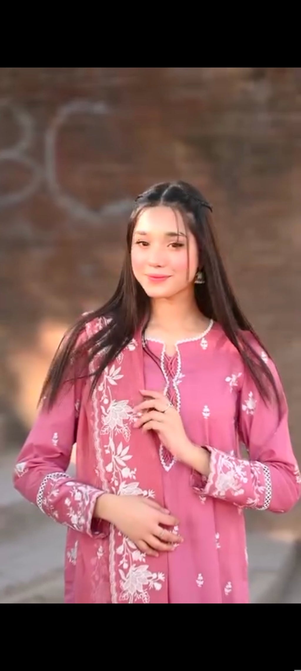 Blush 3pc embroidered