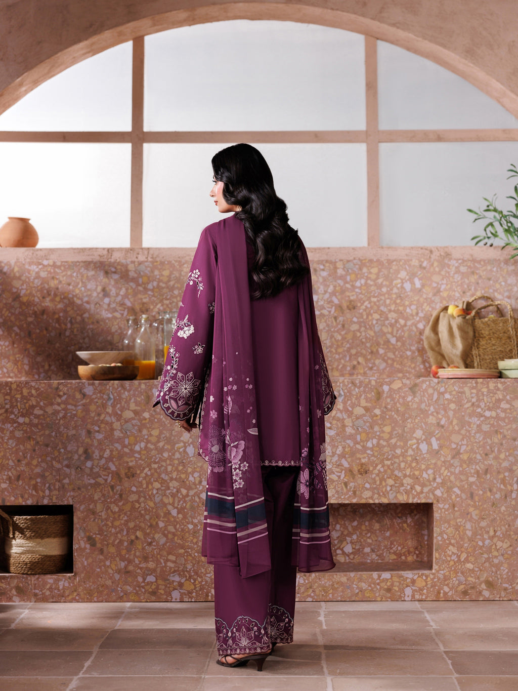 Plum Grace Embroidered 3pcs
