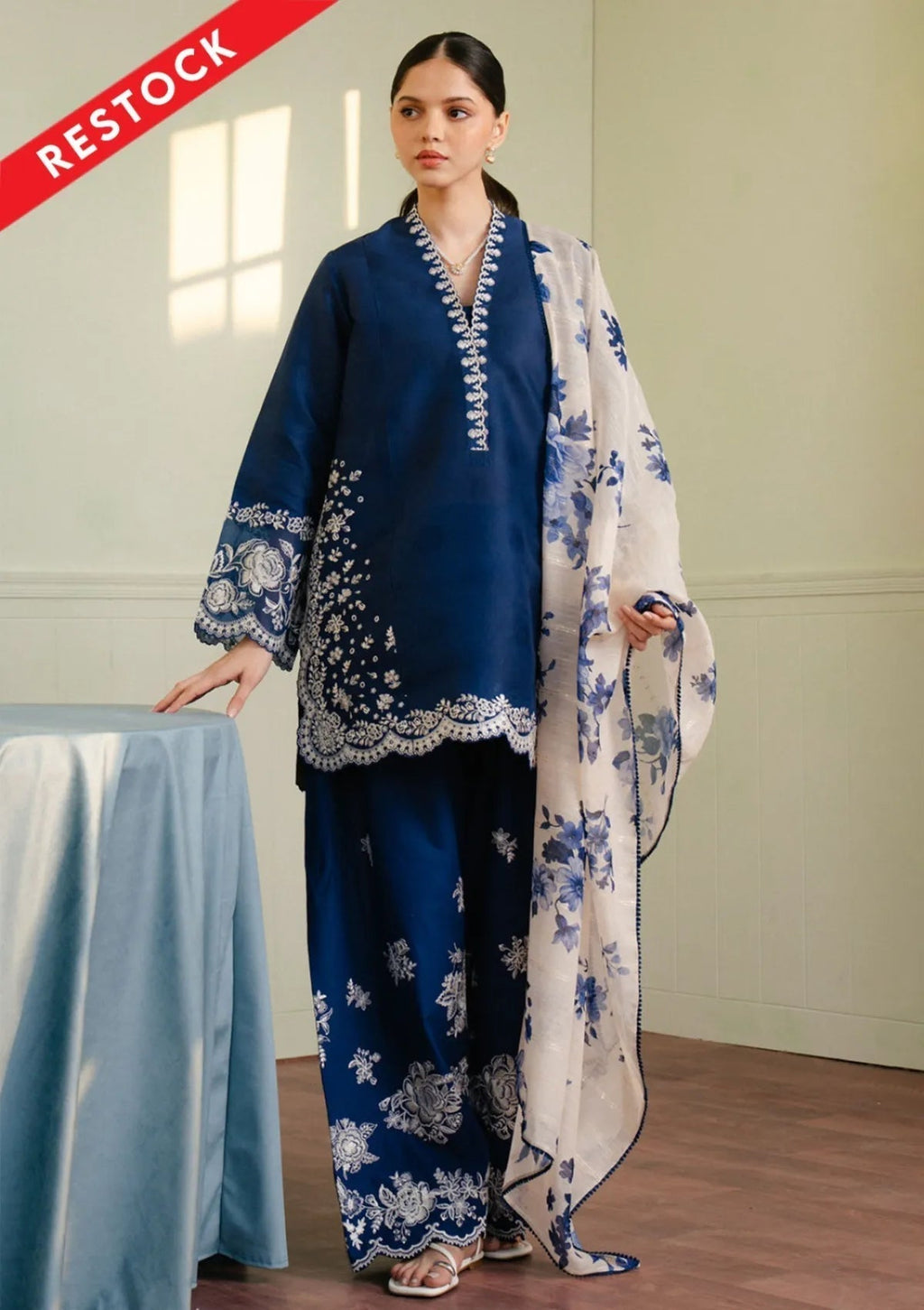 Blue frost Floral 3 pcs
