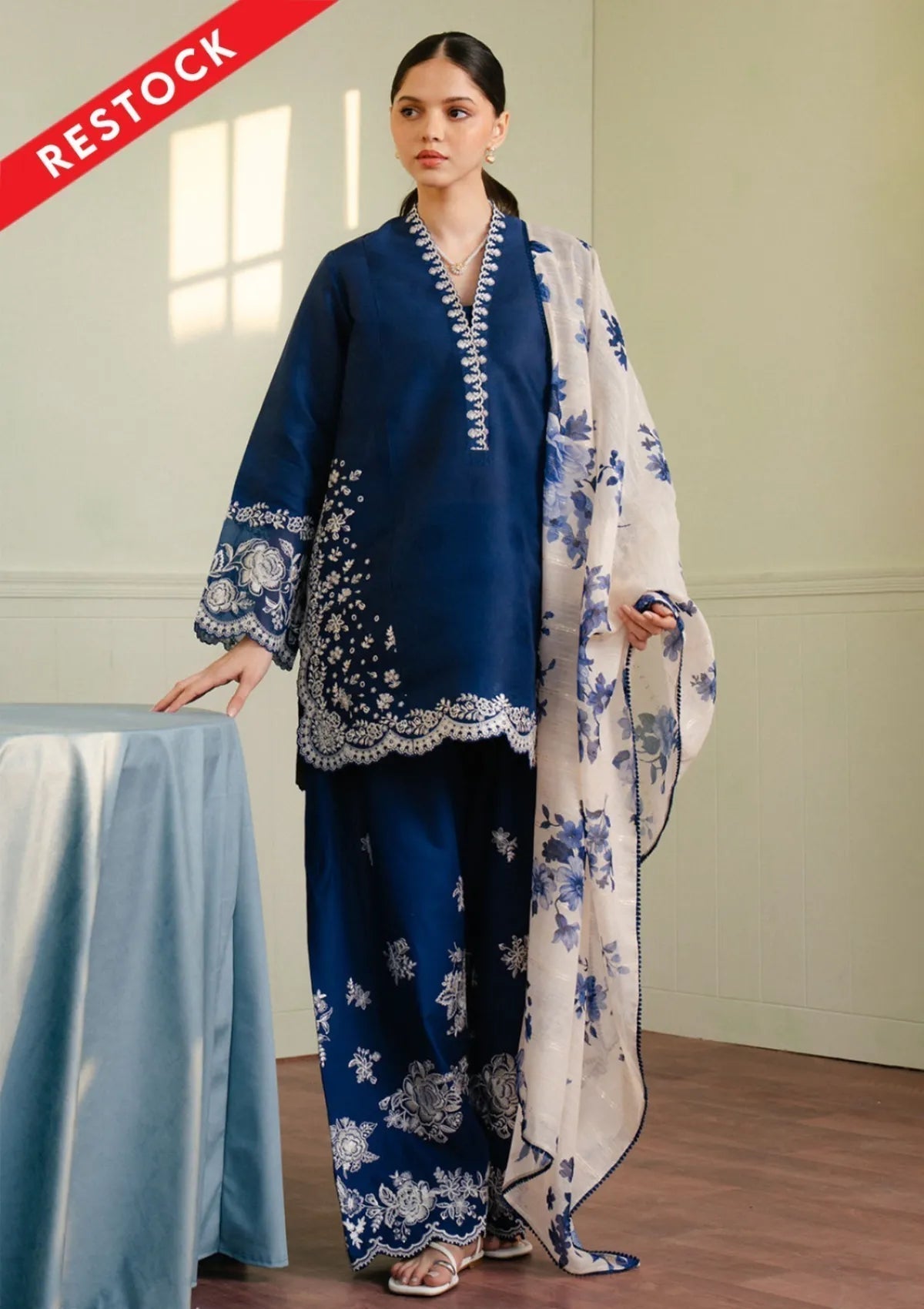 Blue frost Floral 3 pcs