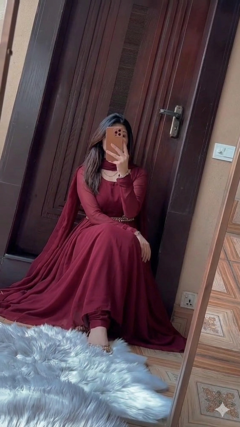 chiffon koti style maxi 3p
