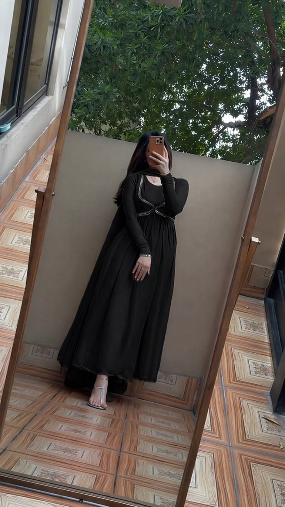 chiffon koti style maxi 3p