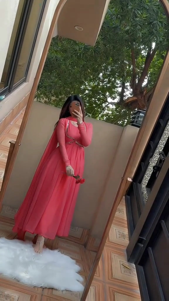 chiffon koti style maxi 3p
